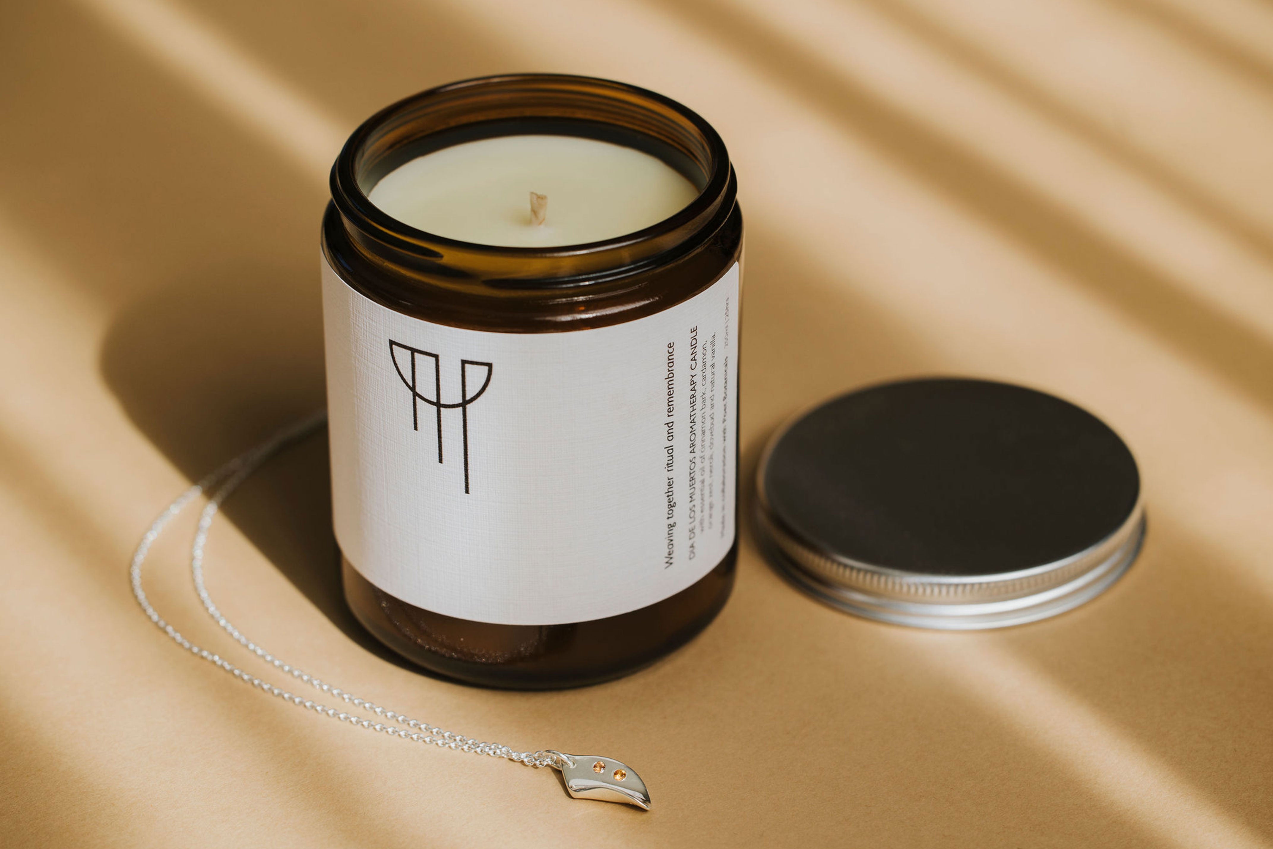 Pan de Muerto Candle