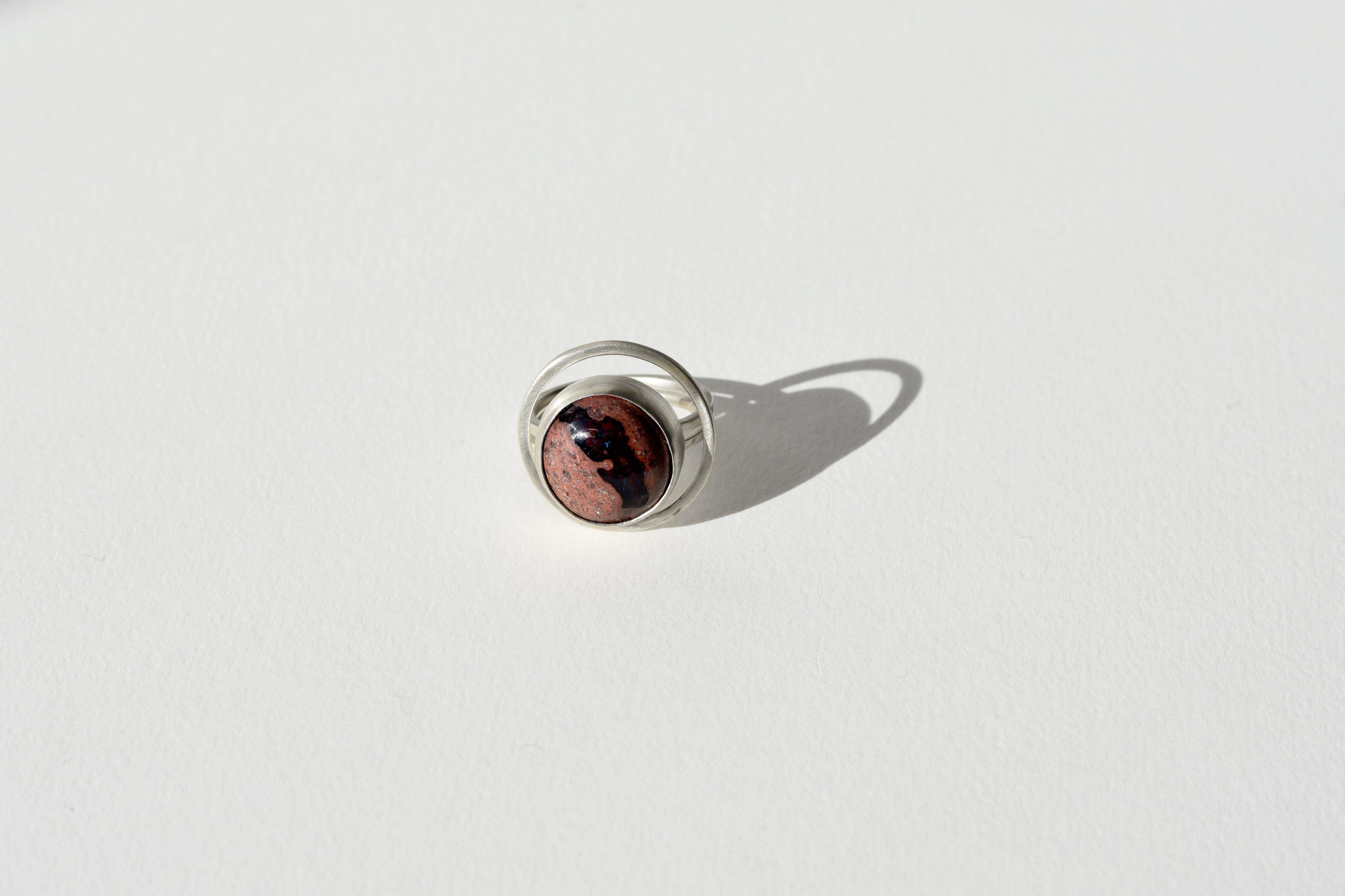 Round Opal Ring