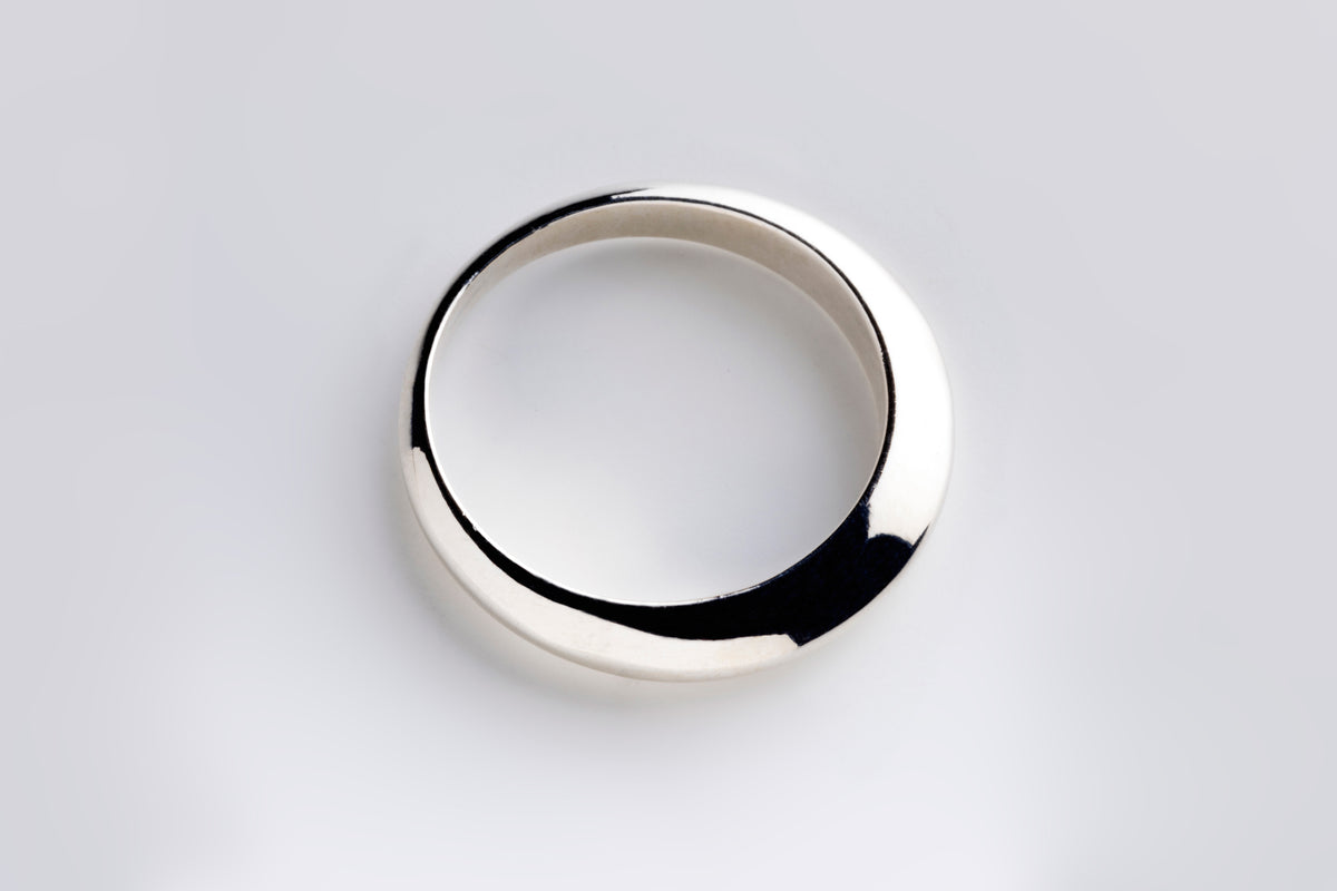 Charlie Custom Rings Charlie Ring | Sterling Silver Dome Ring Handmade in New Zealand